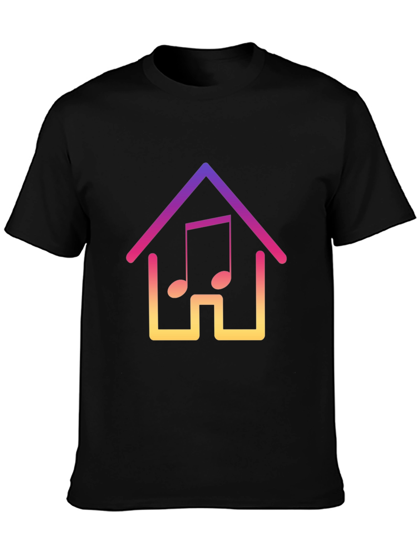 Gradient Music House Graphic Tee