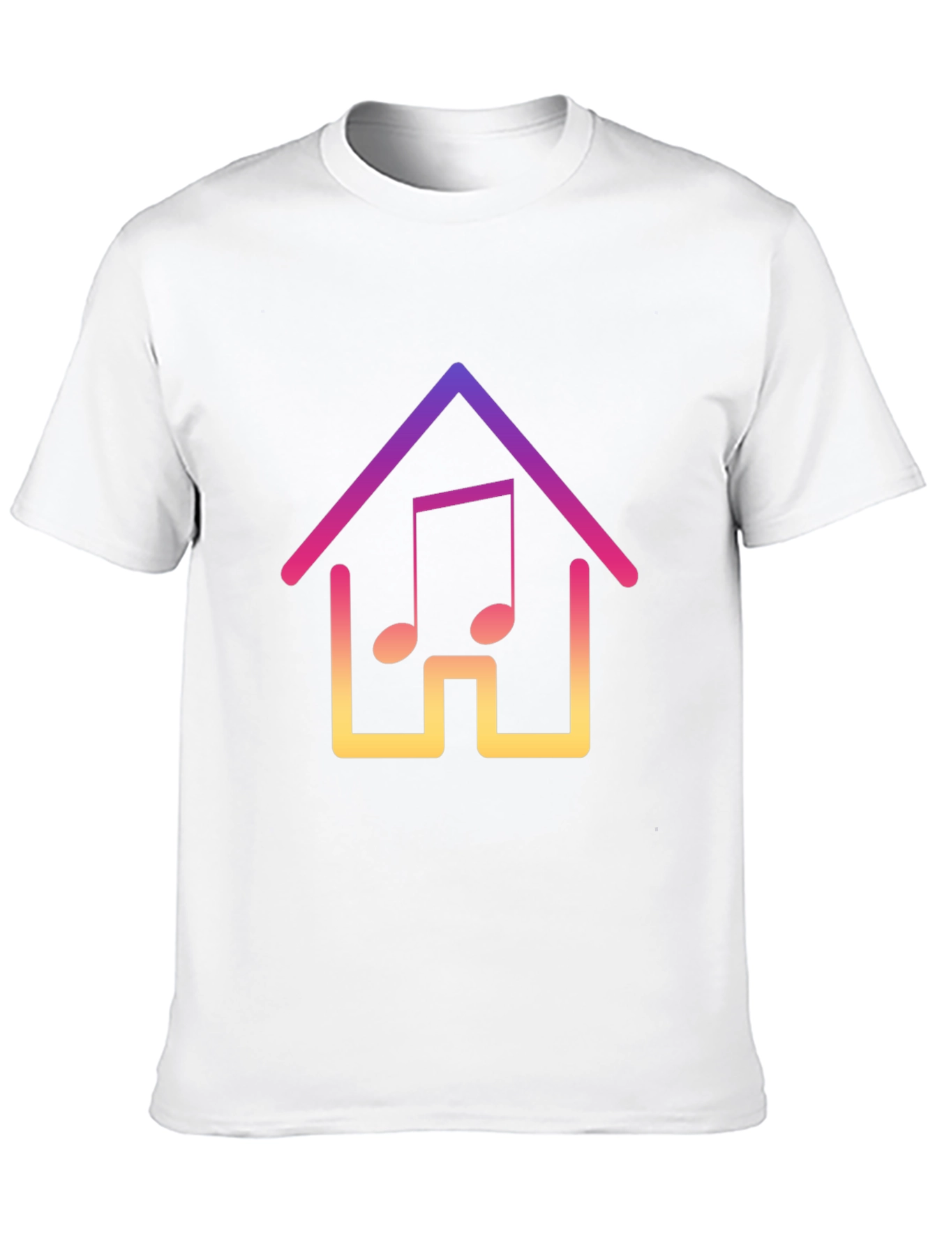 Gradient Music House Graphic Tee