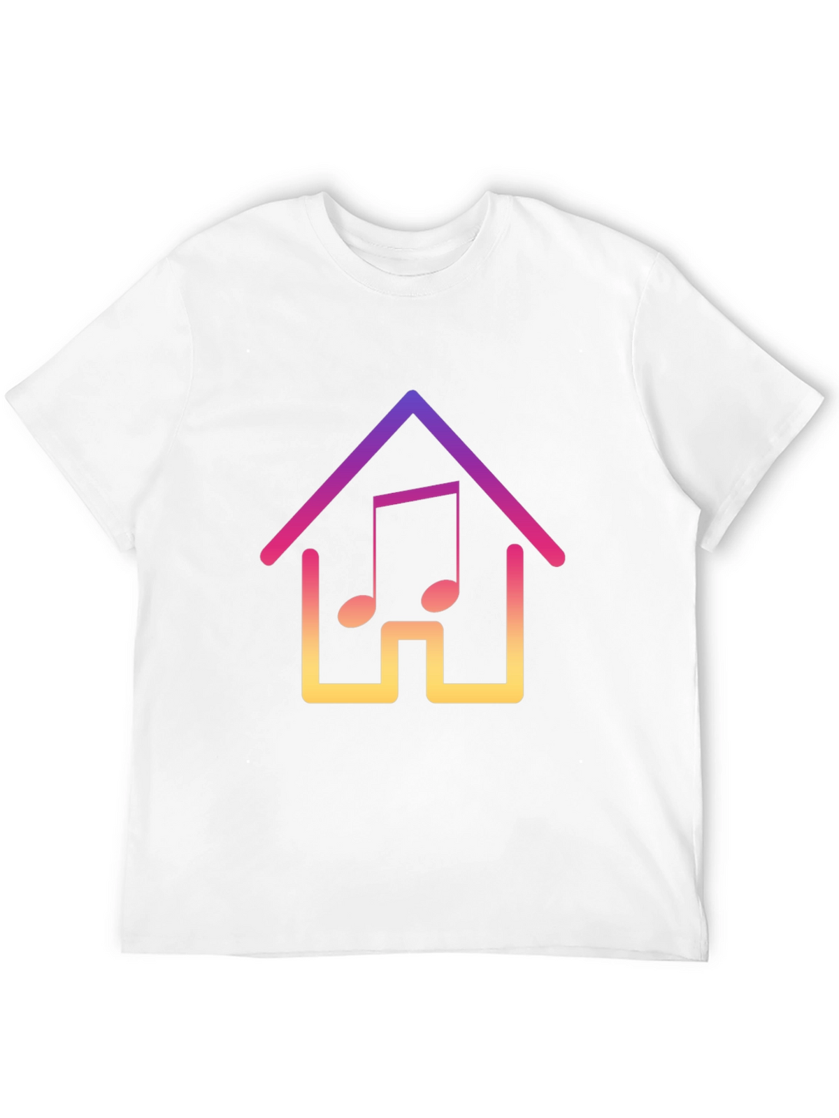 Gradient Music House Graphic Tee