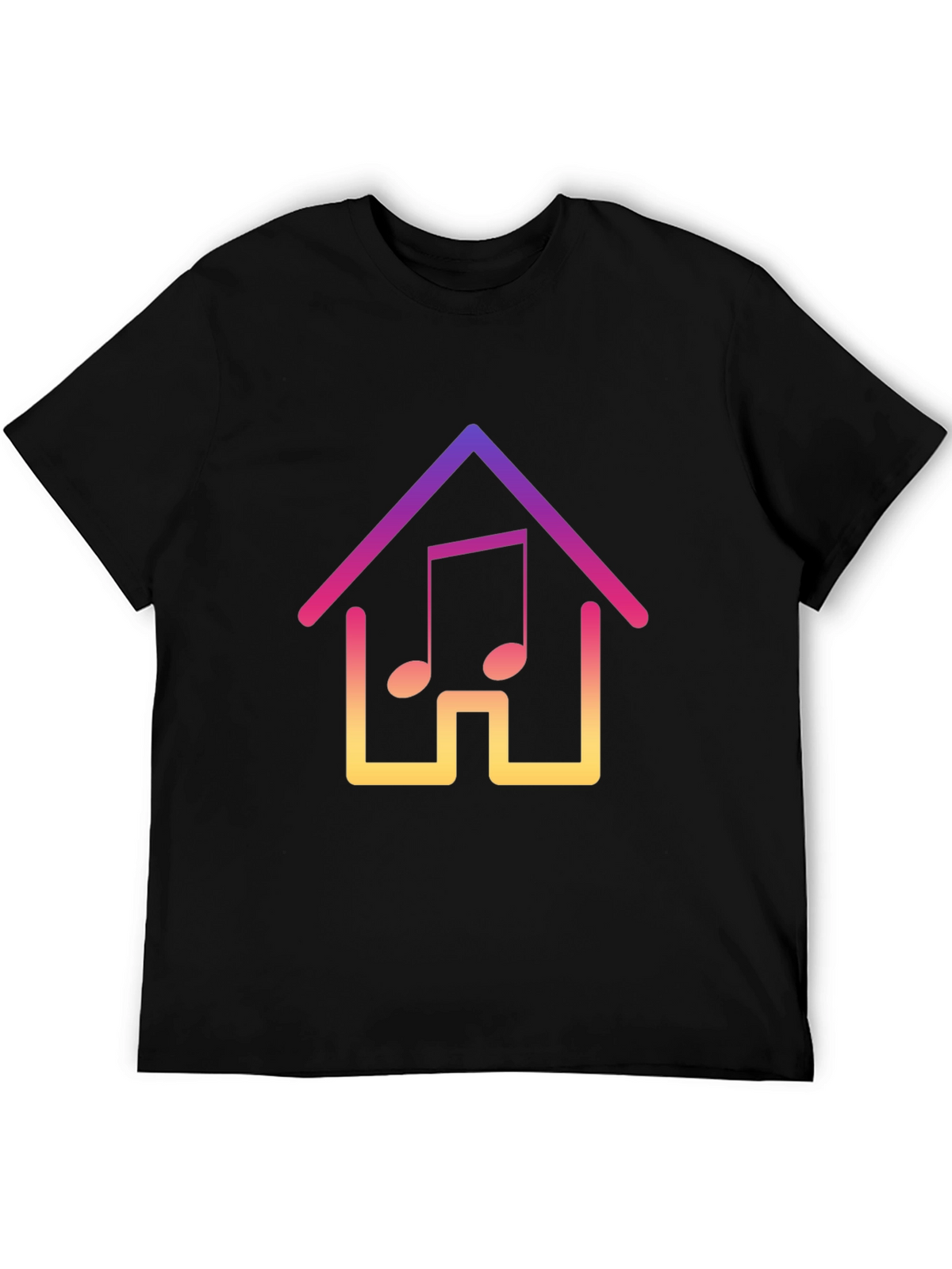 Gradient Music House Graphic Tee