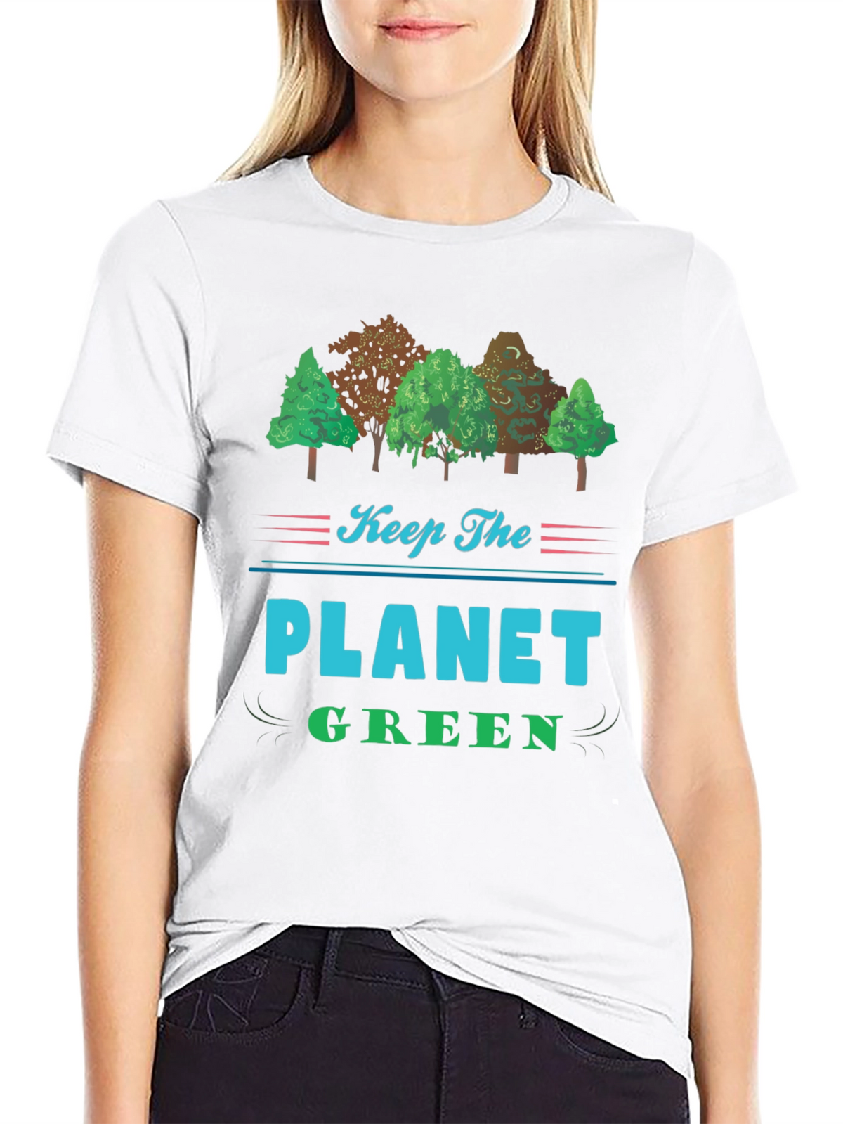 Keep The Planet Green Black T-Shirt