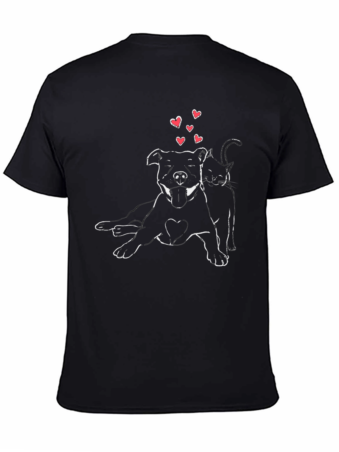 Dog and Cat Love T-Shirt - Unisex