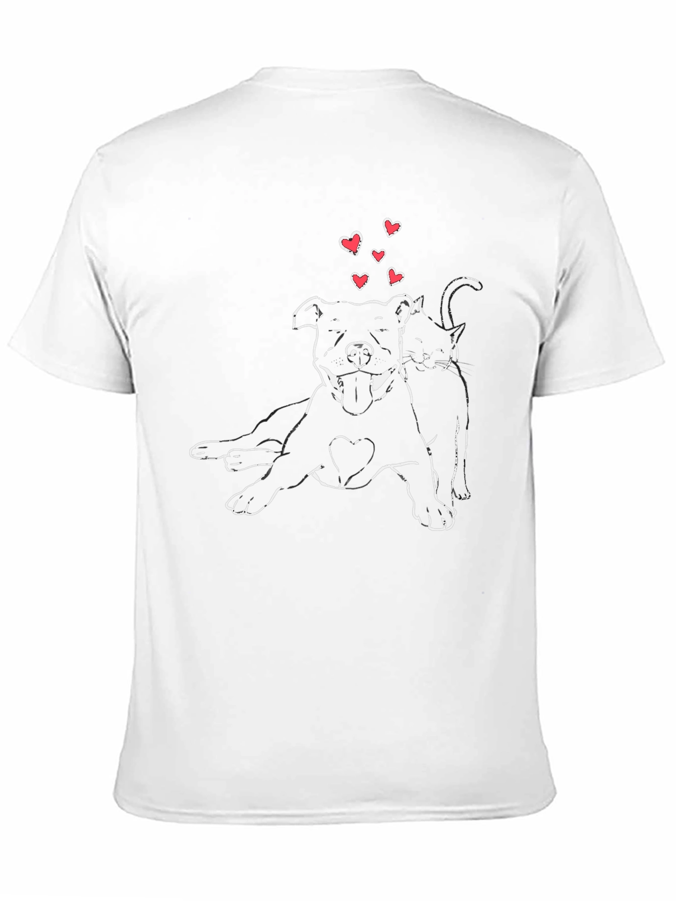 Dog and Cat Love T-Shirt - Unisex