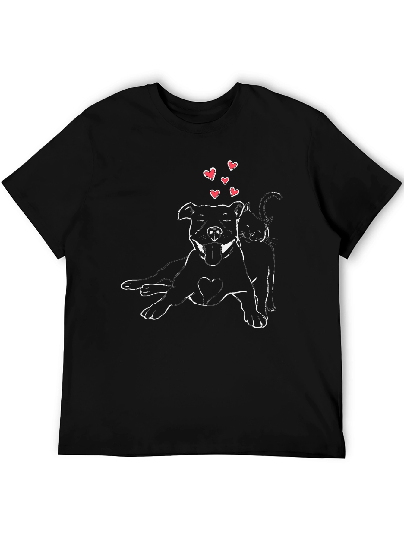 Dog and Cat Love T-Shirt - Unisex