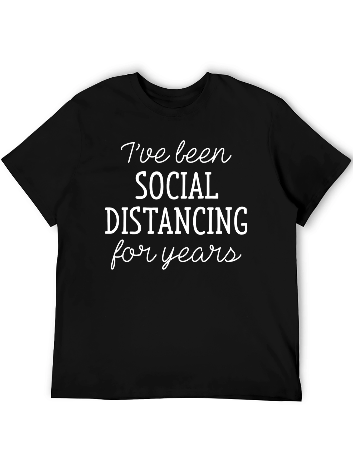 Social Distancing Funny Graphic T-Shirt