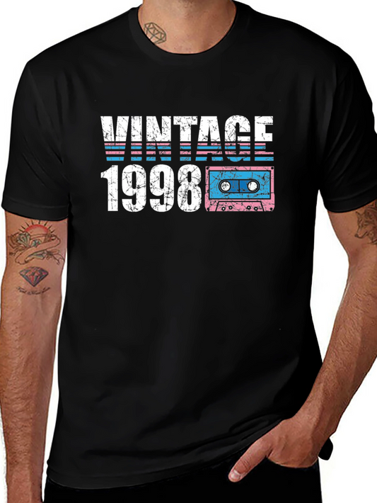 Vintage 1998 Cassette Tape Graphic T-Shirt