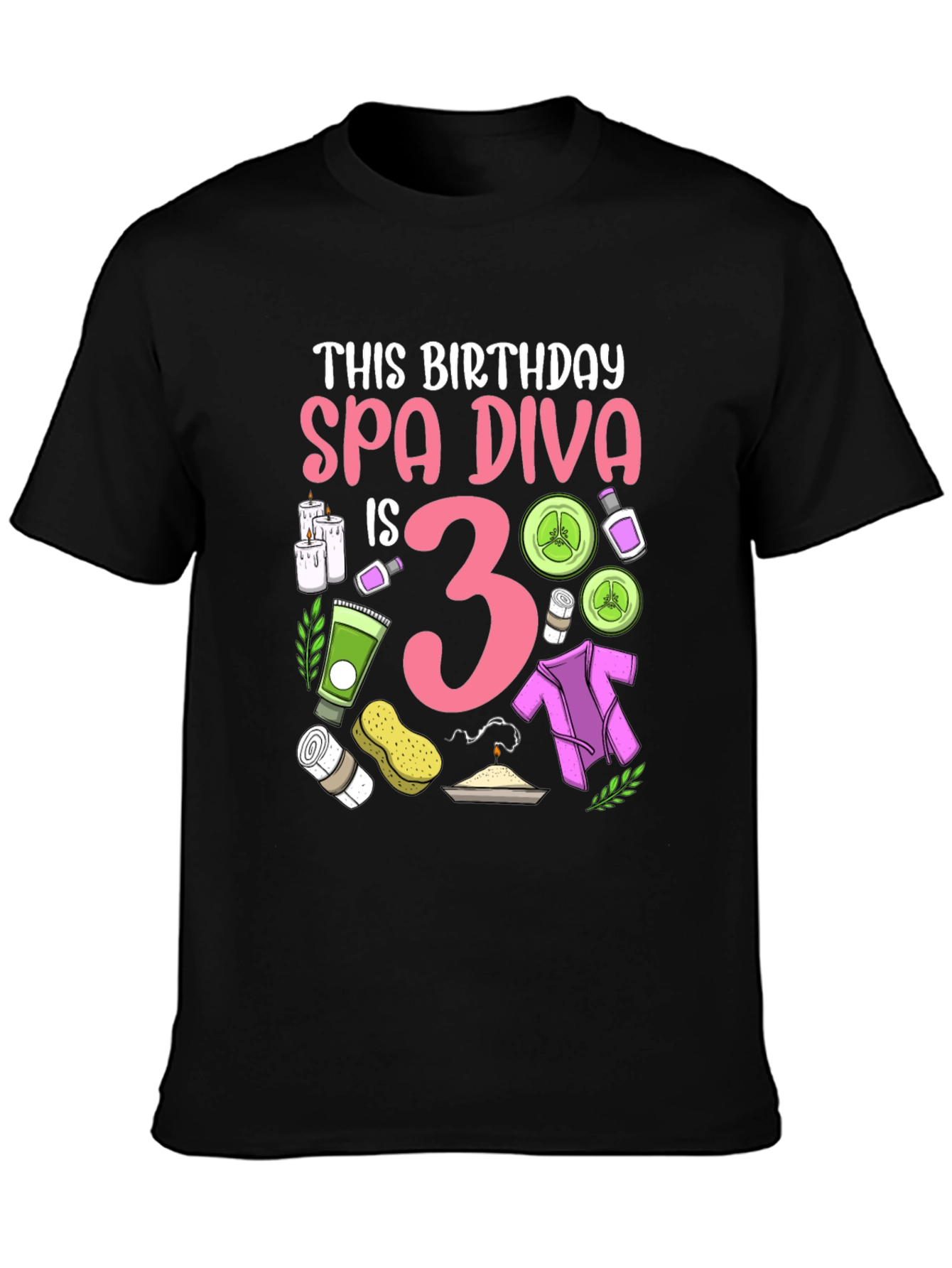 Spa Diva 3rd Birthday T-shirt