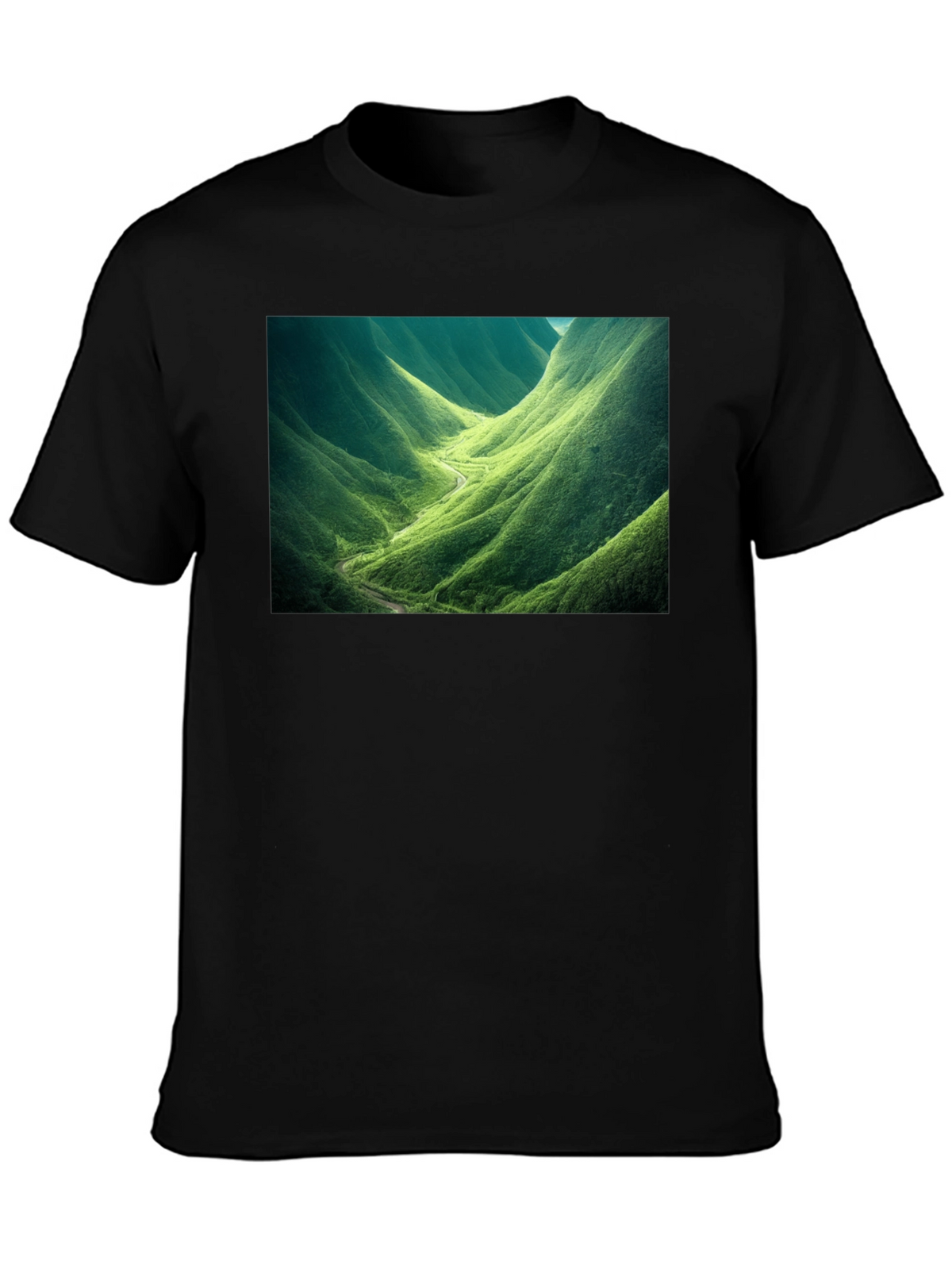 Nature Valley Graphic Tee - Black Cotton Comfort
