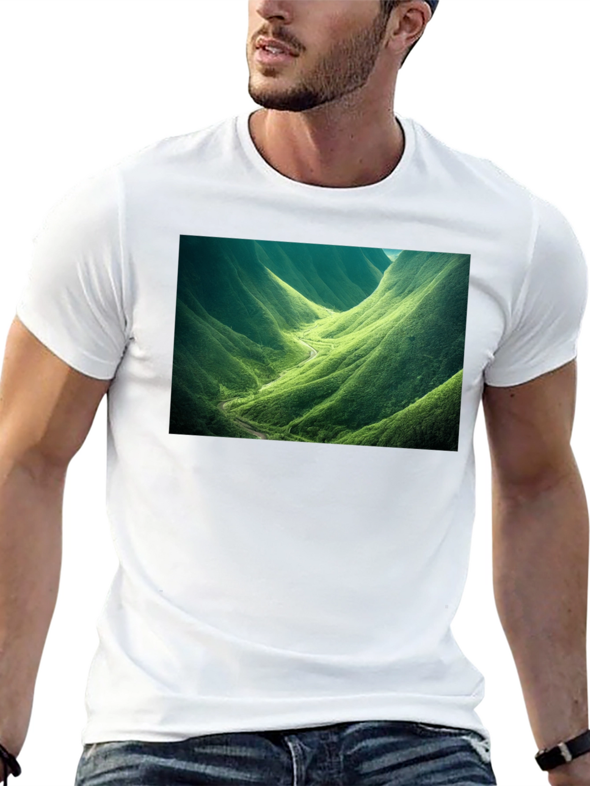 Nature Valley Graphic Tee - Black Cotton Comfort