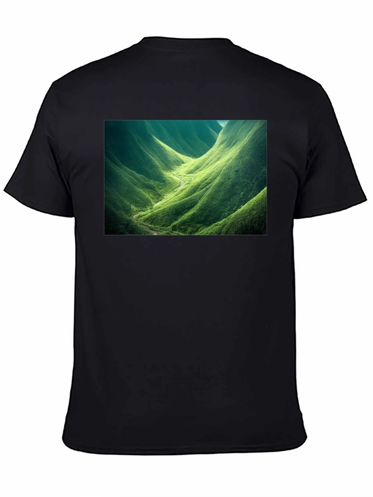 Nature Valley Graphic Tee - Black Cotton Comfort