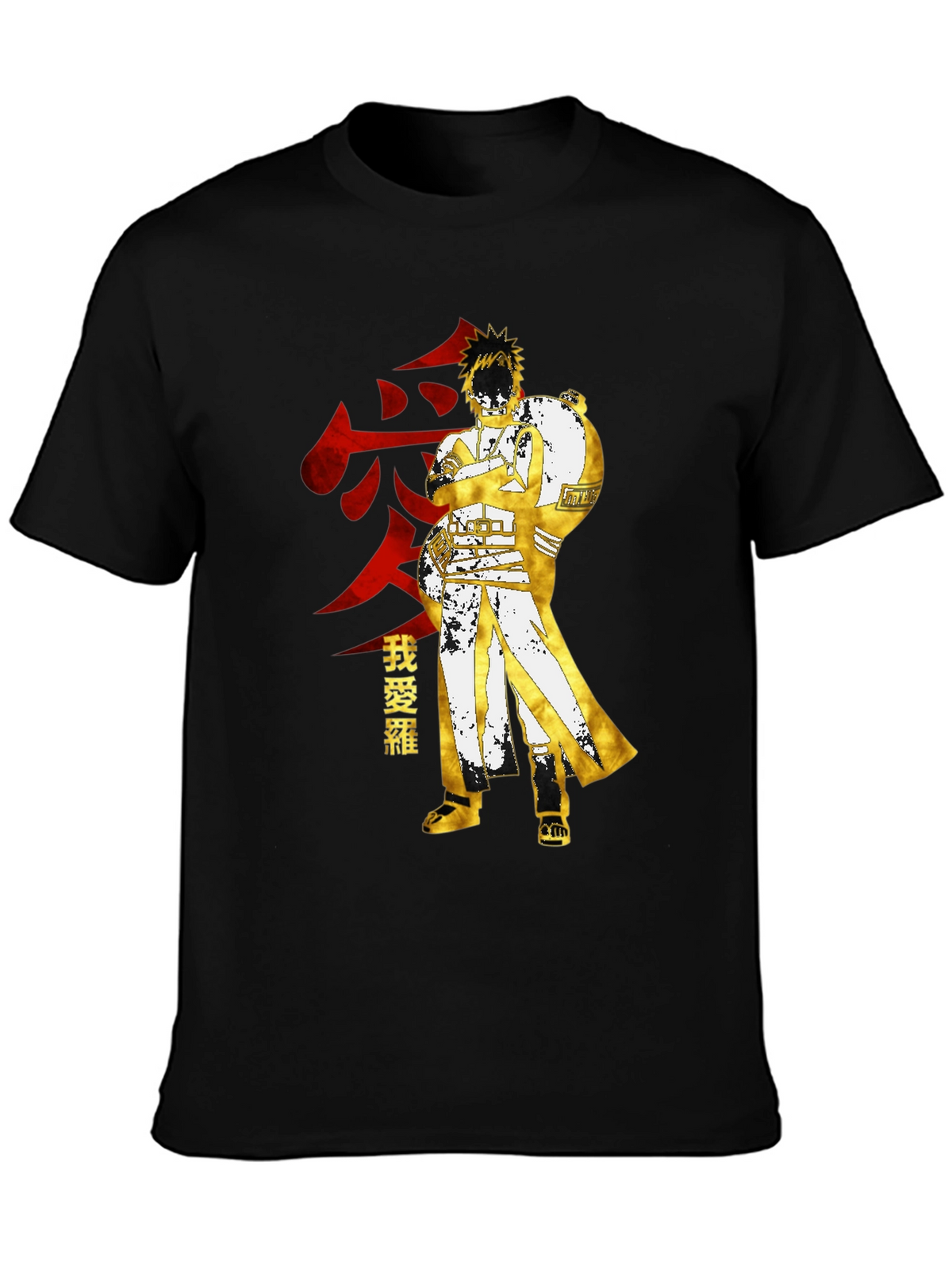 Gaara Anime Graphic Tee - Black