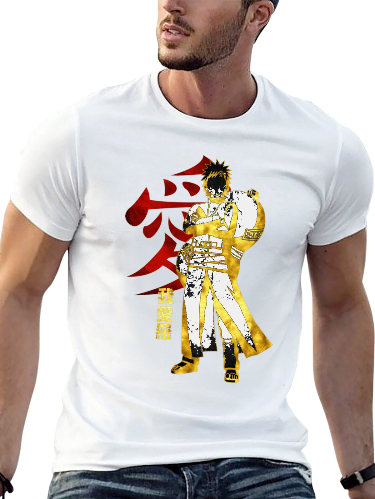 Gaara Anime Graphic Tee - Black