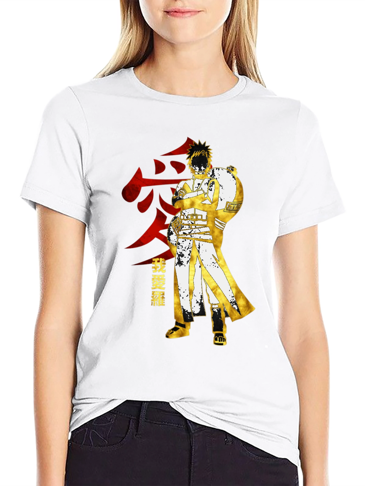 Gaara Anime Graphic Tee - Black