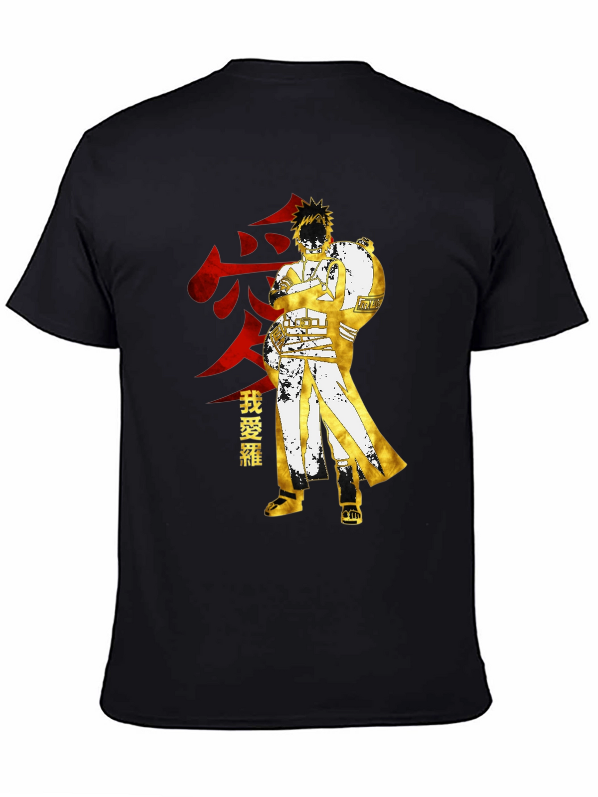 Gaara Anime Graphic Tee - Black