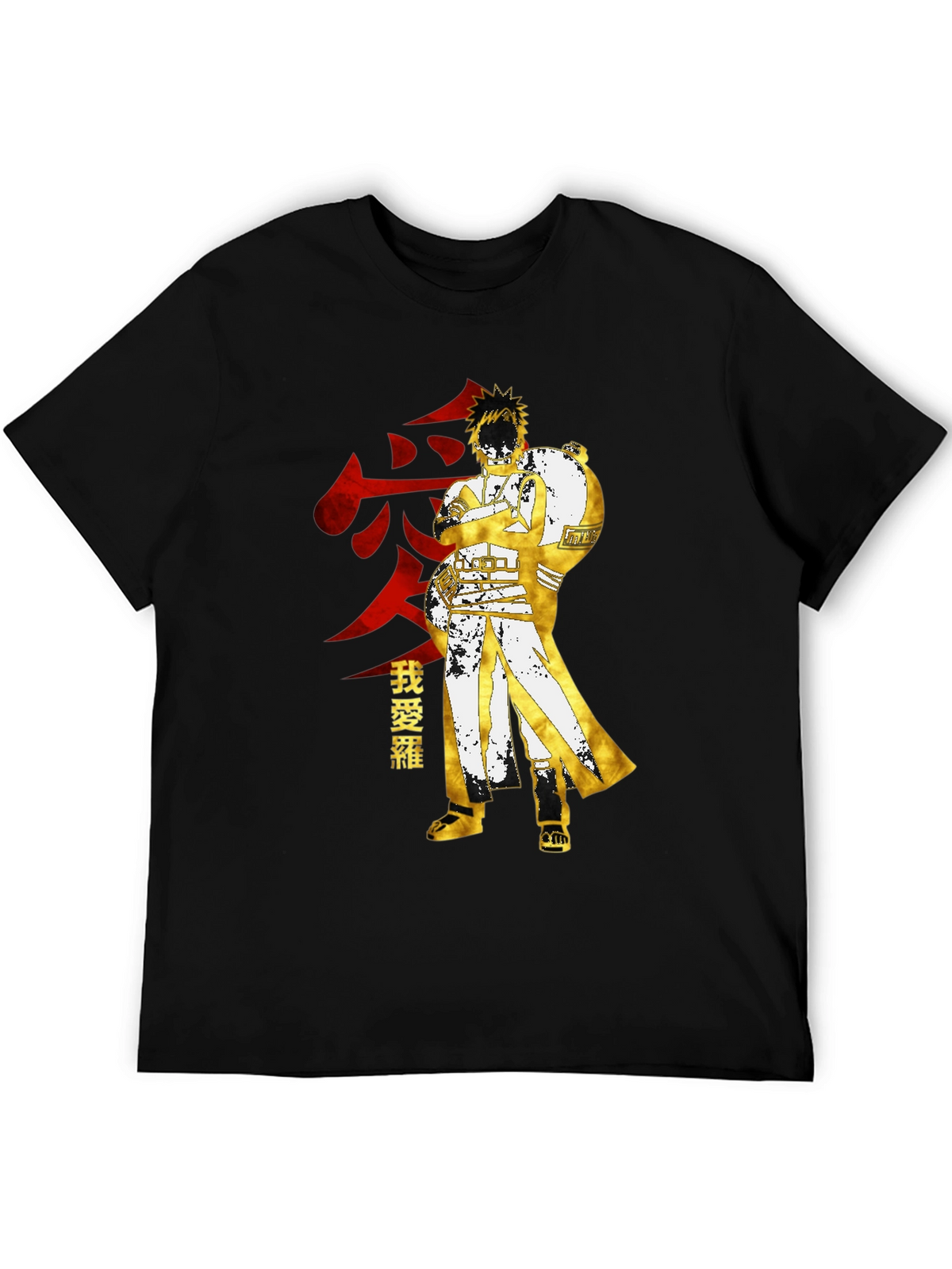 Gaara Anime Graphic Tee - Black