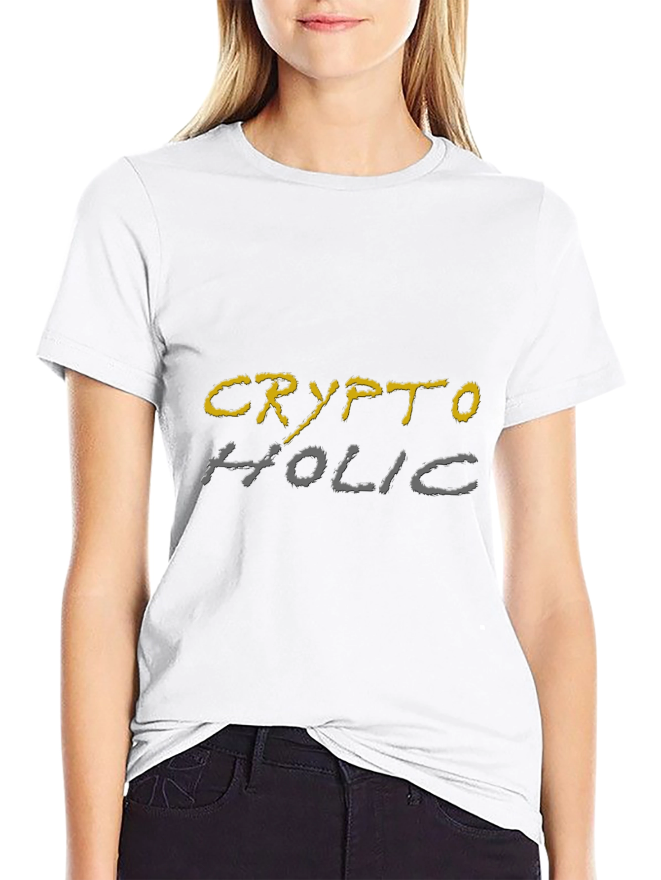Crypto Holic Graphic Tee - Black