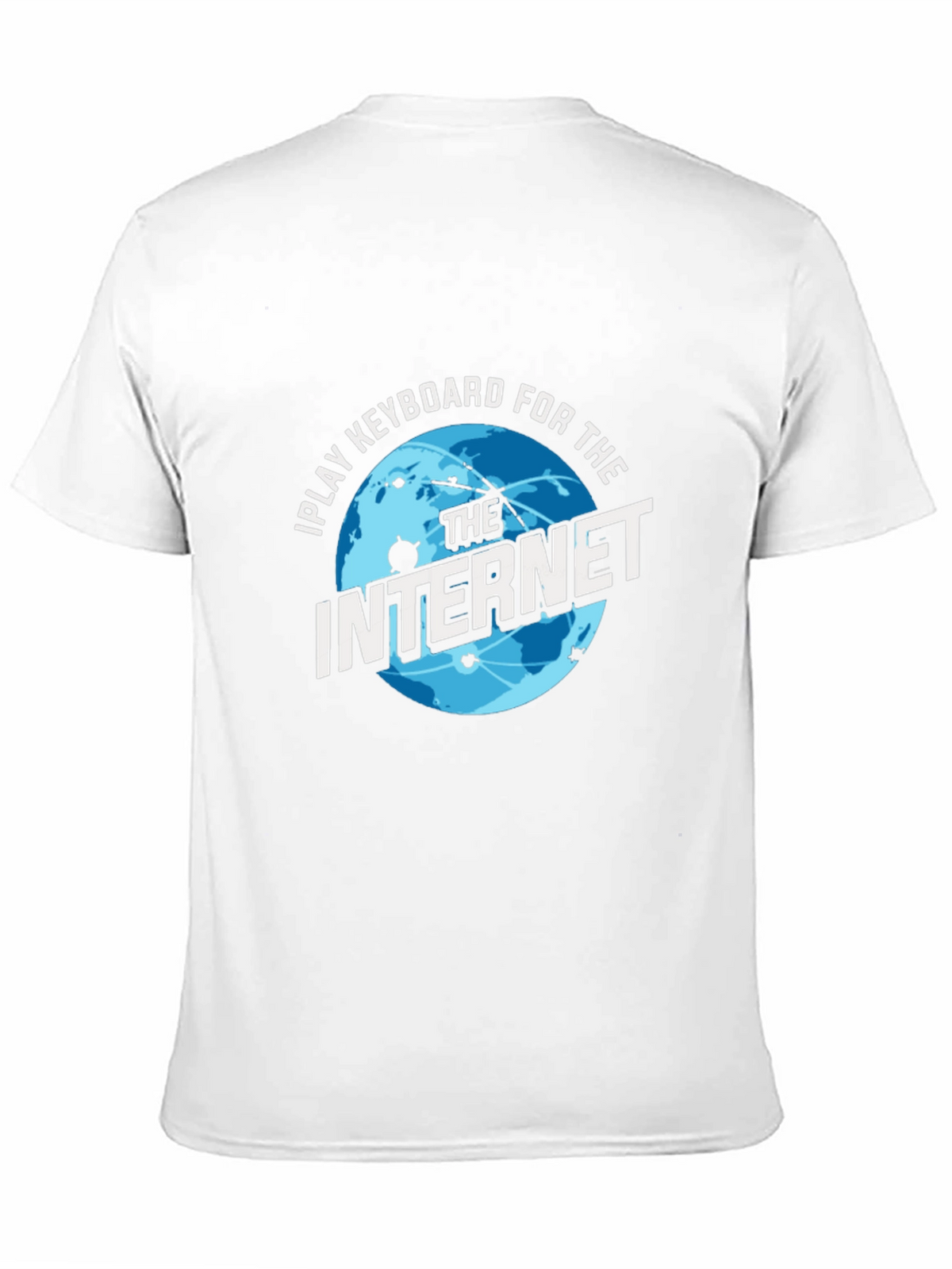 I Play Keyboard For The Internet Black T-Shirt
