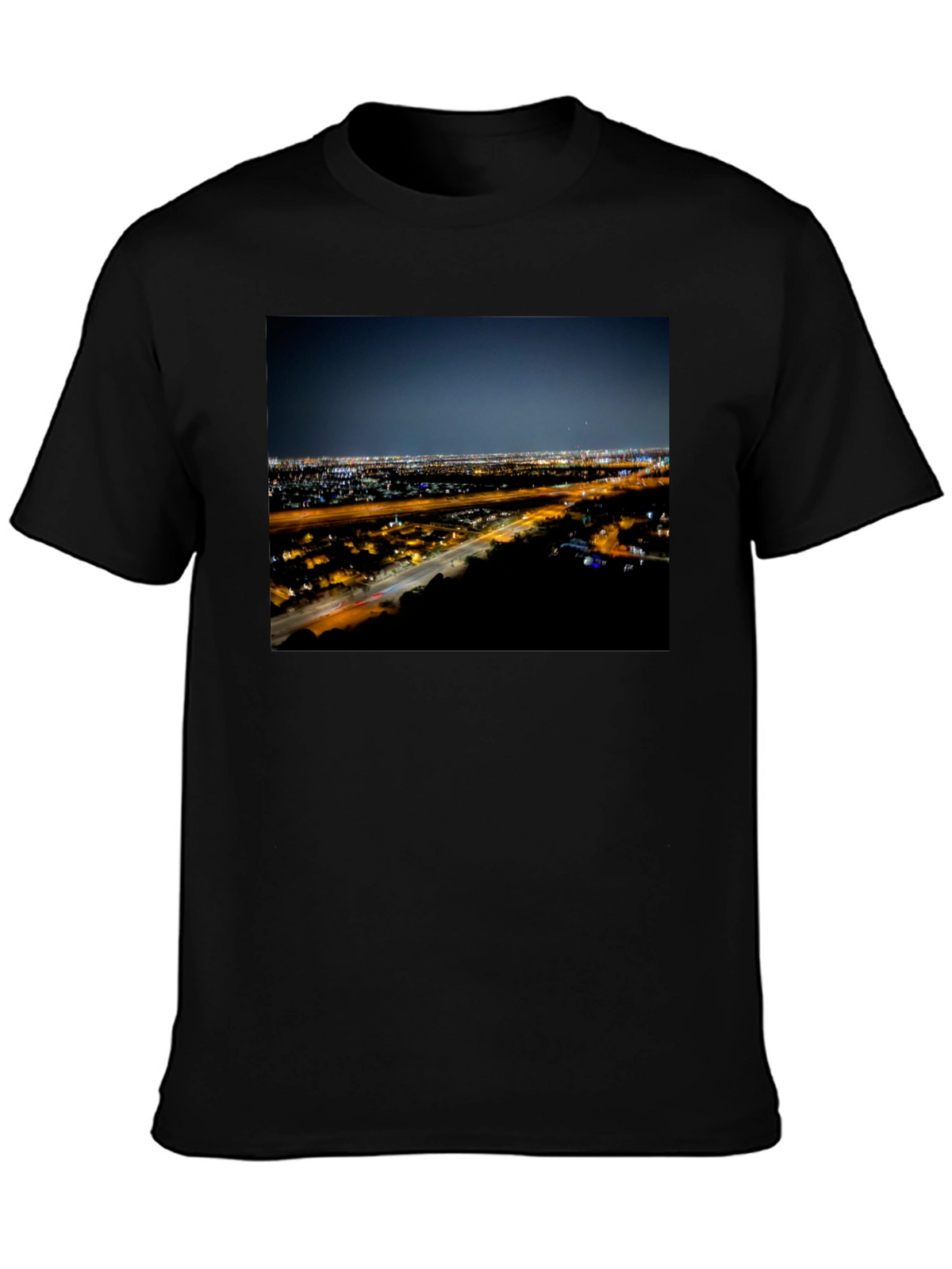 Night Cityscape Graphic Tee