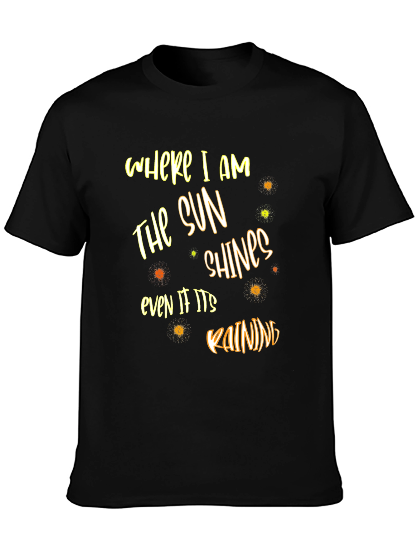 The Sun Shines Graphic T-Shirt - Black