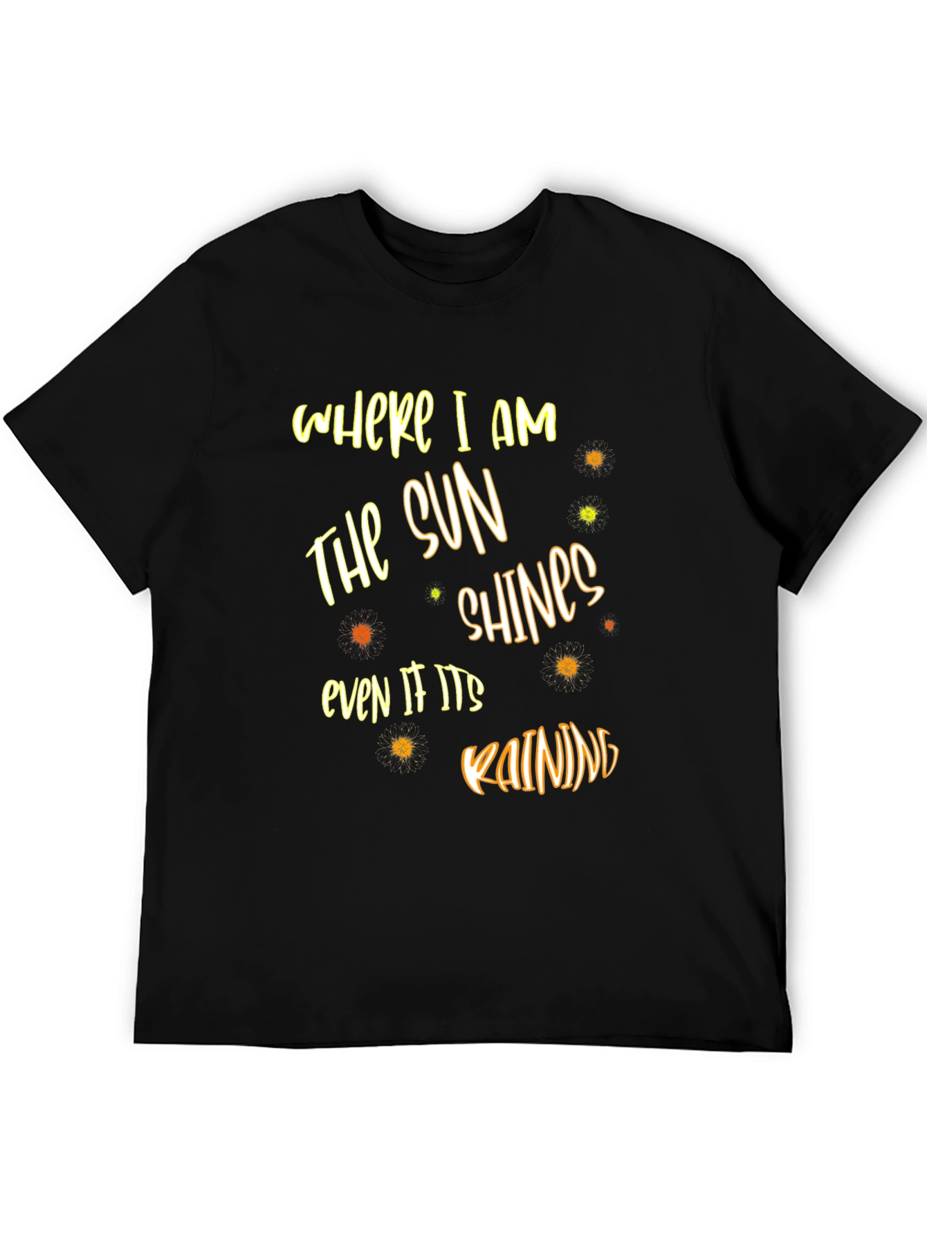 The Sun Shines Graphic T-Shirt - Black