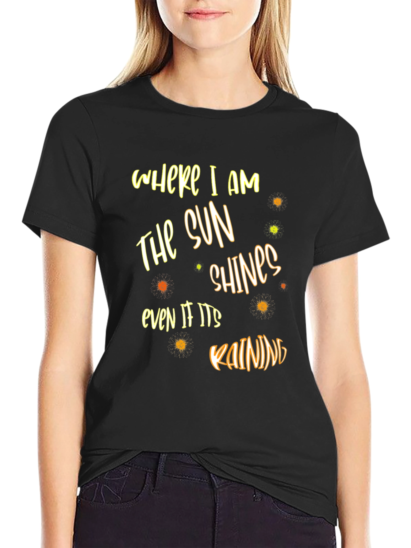 The Sun Shines Graphic T-Shirt - Black
