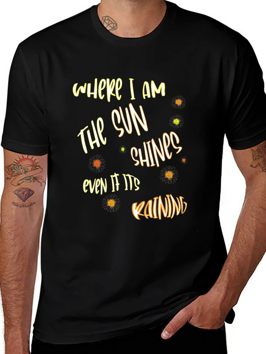 The Sun Shines Graphic T-Shirt - Black