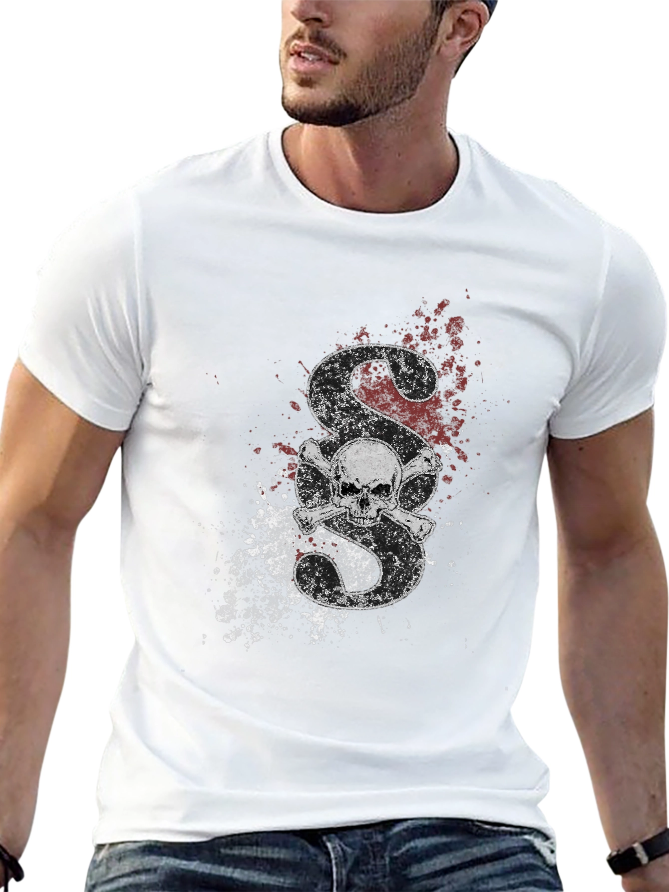 Skull & Bones Graphic Black T-Shirt