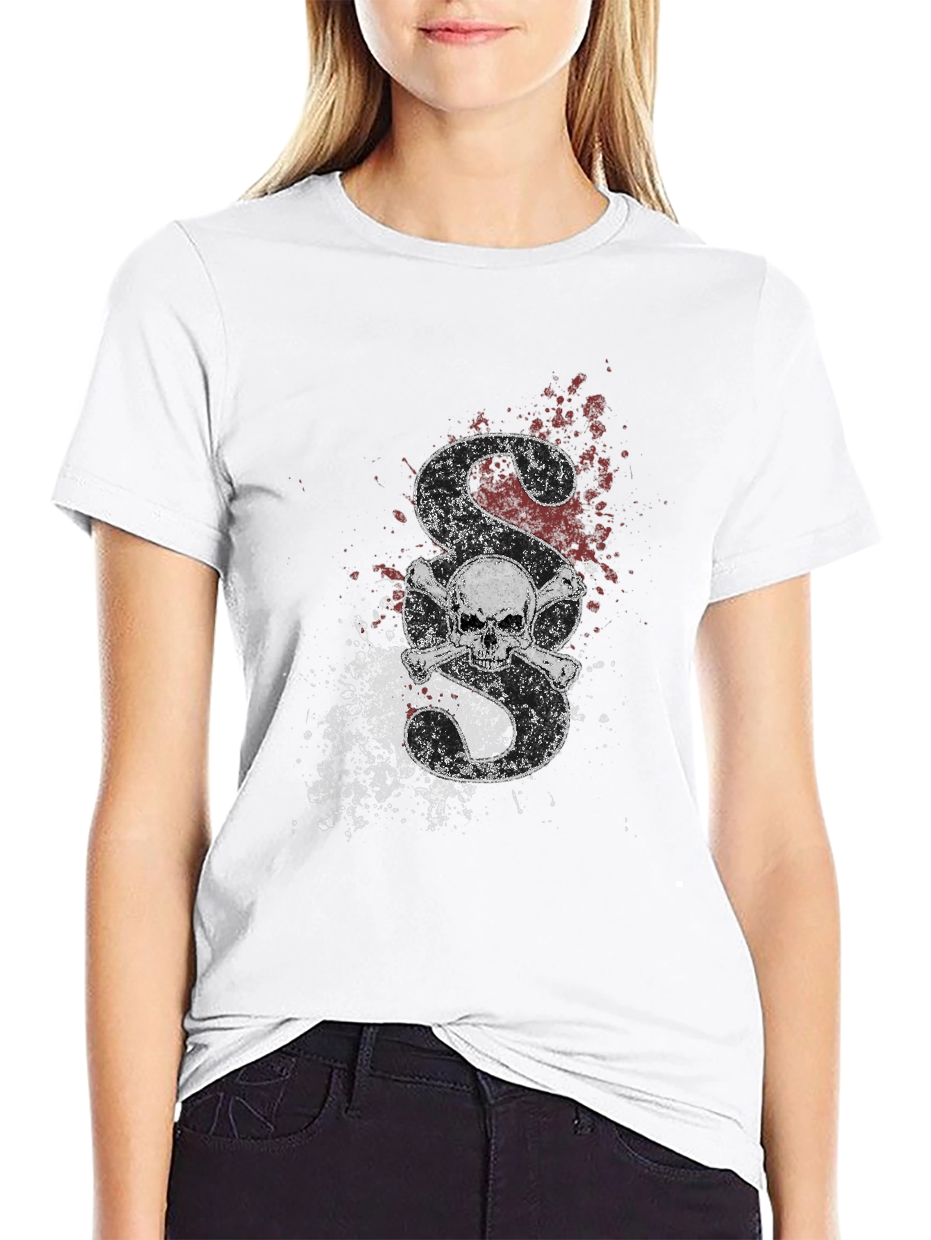 Skull & Bones Graphic Black T-Shirt
