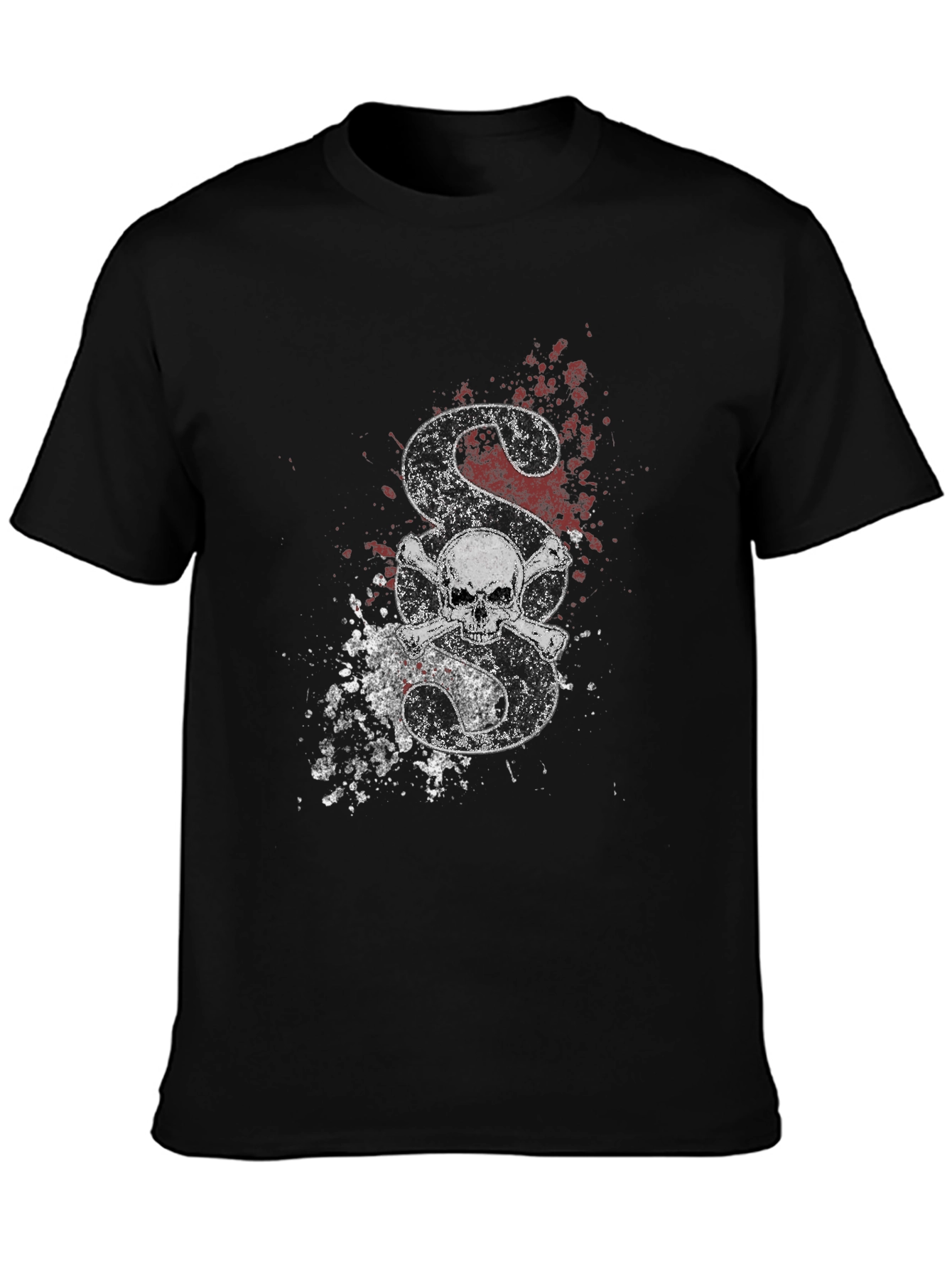 Skull & Bones Graphic Black T-Shirt