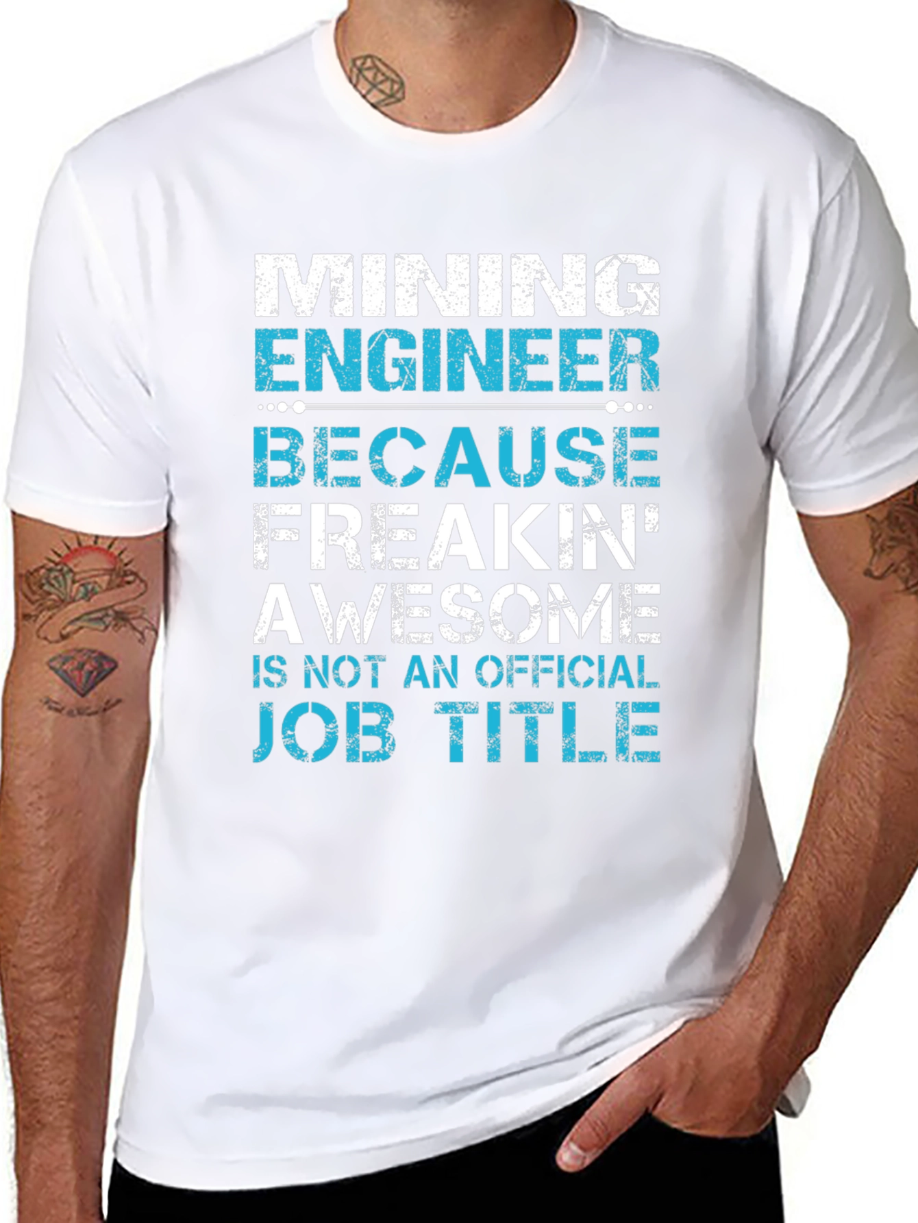 Mining Engineer Awesome Job Title Graphic T-Shirt