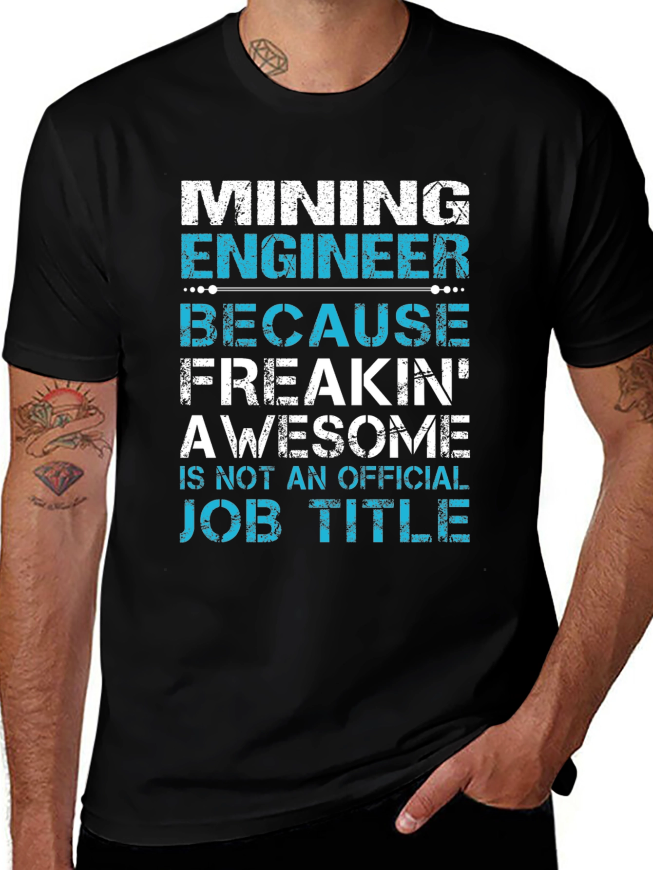 Mining Engineer Awesome Job Title Graphic T-Shirt