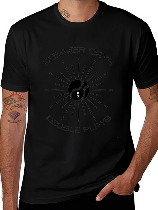 Summer Days & Double Plays Baseball T-Shirt