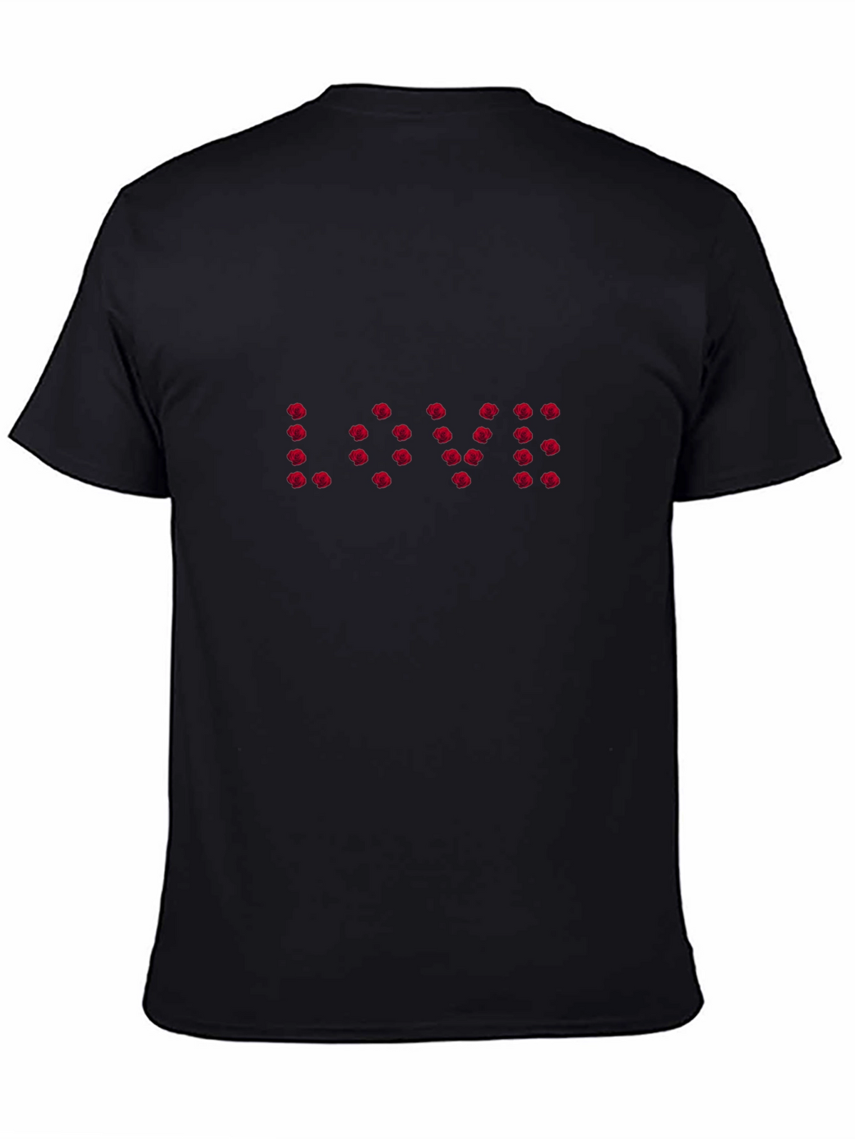 LOVE Roses Graphic Tee - Black