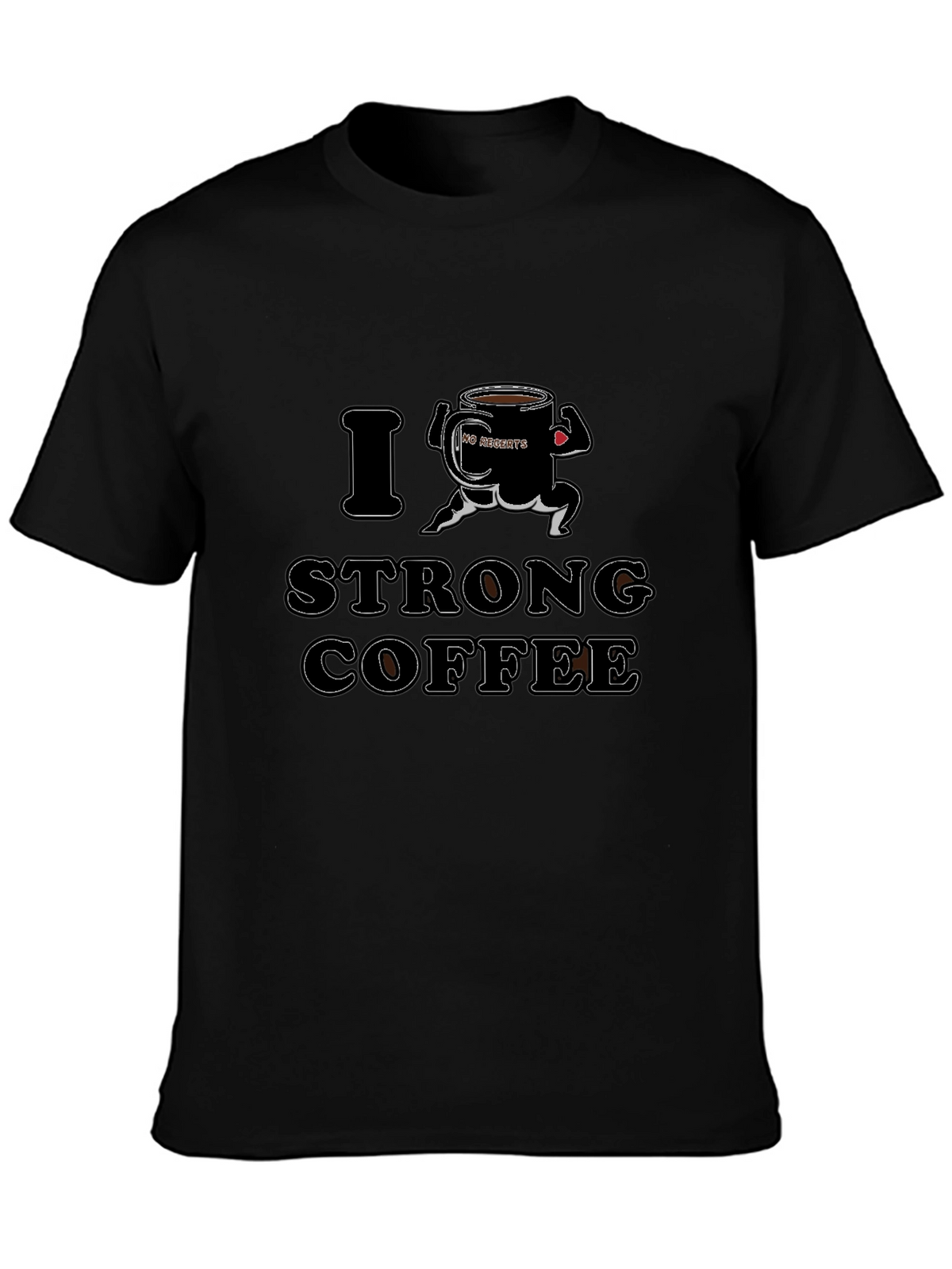 I Love Strong Coffee Graphic Tee