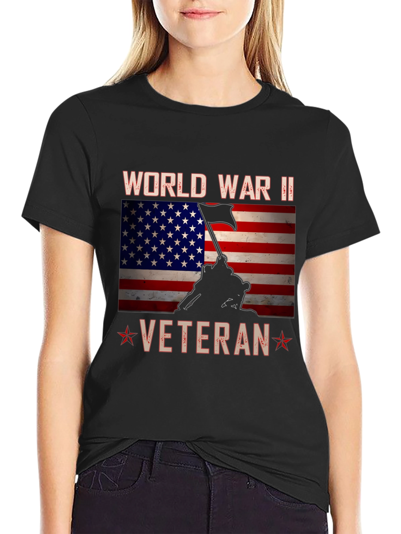 WWII Veteran T-Shirt - Patriotic Graphic Tee