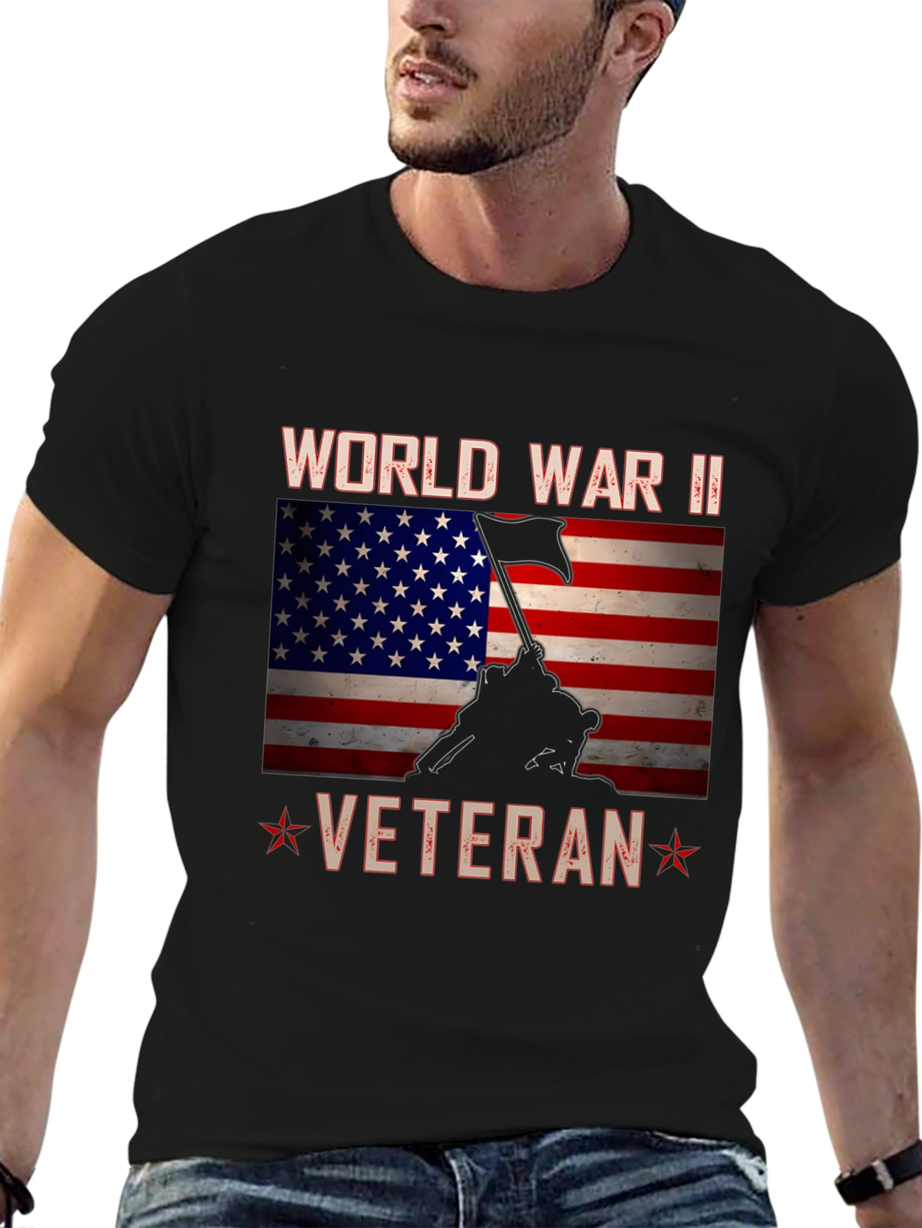 WWII Veteran T-Shirt - Patriotic Graphic Tee