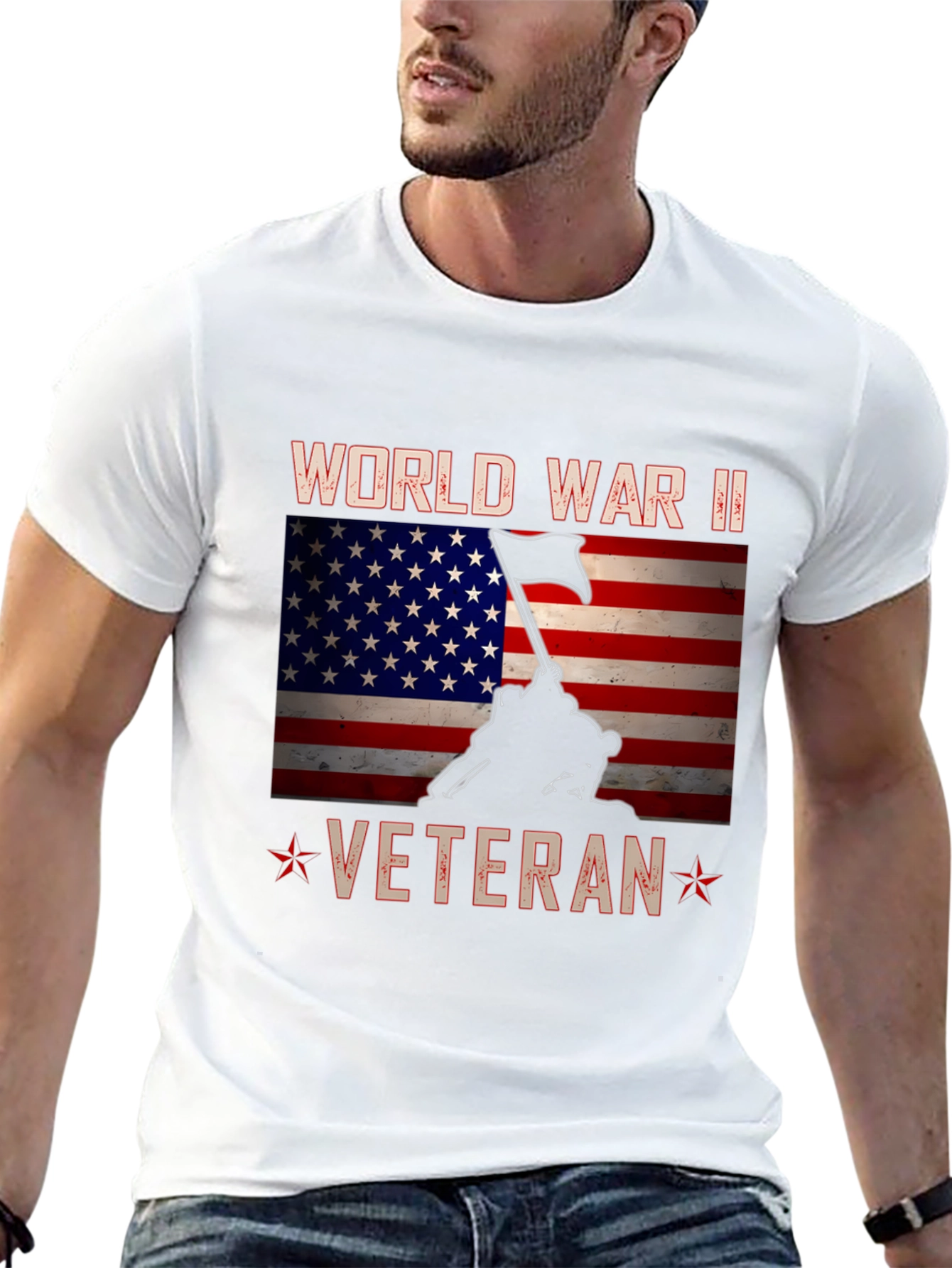WWII Veteran T-Shirt - Patriotic Graphic Tee