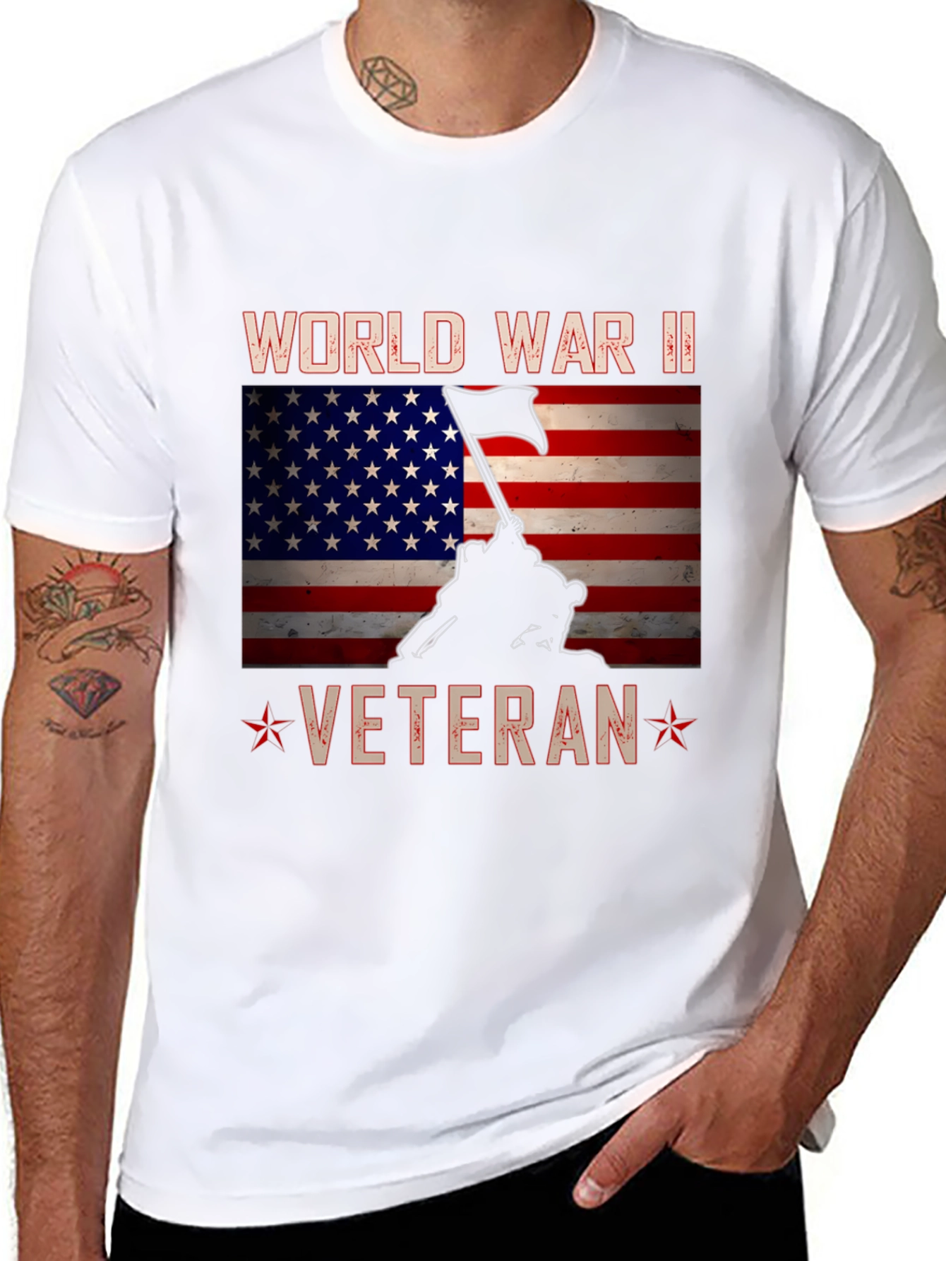 WWII Veteran T-Shirt - Patriotic Graphic Tee