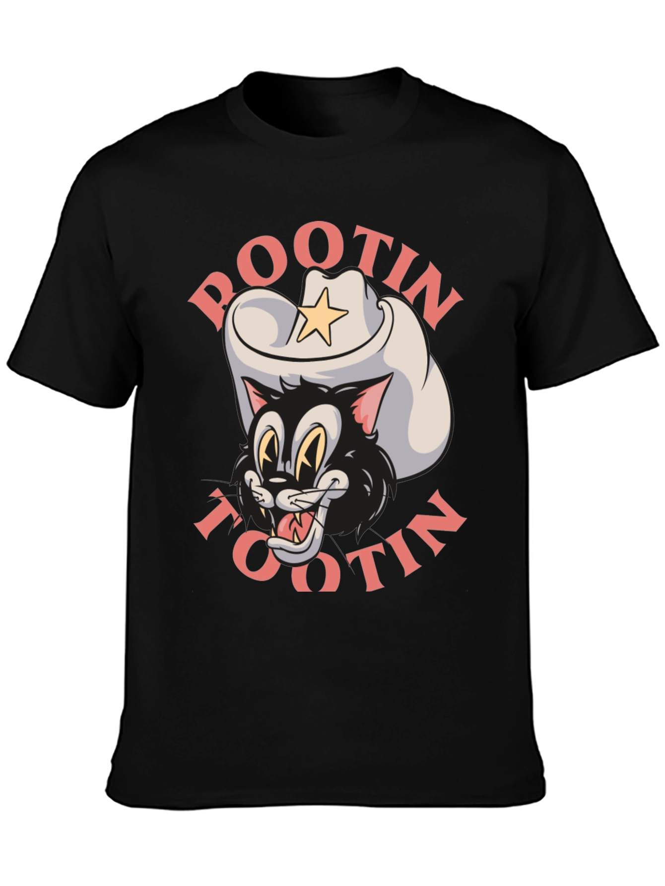 Pootin Tootin Cowboy Cat T-Shirt
