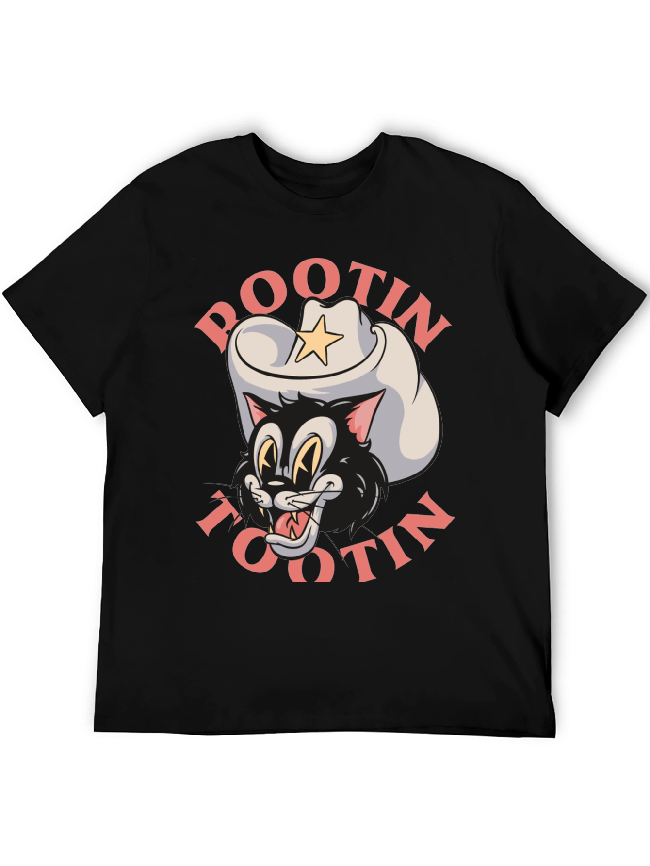 Pootin Tootin Cowboy Cat T-Shirt