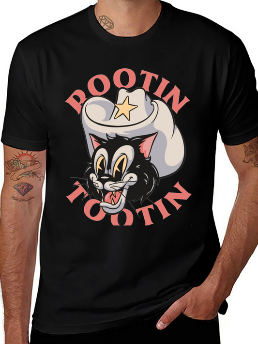 Pootin Tootin Cowboy Cat T-Shirt