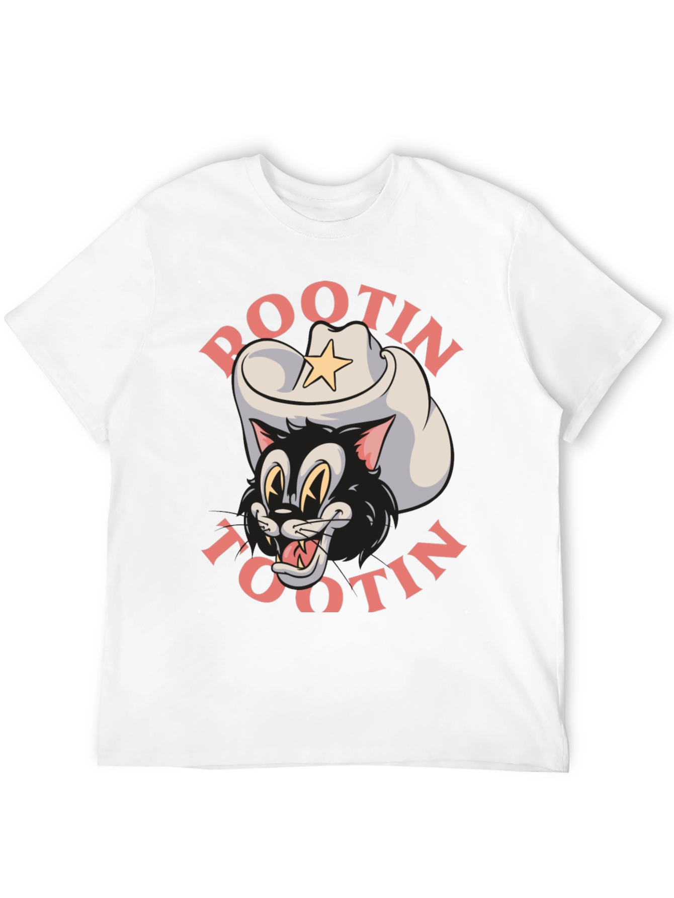 Pootin Tootin Cowboy Cat T-Shirt