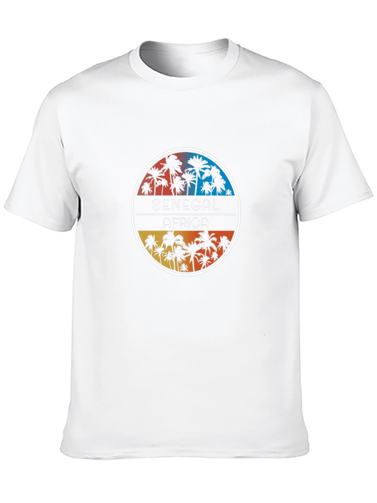 Senegal Africa Palm Tree Graphic T-Shirt