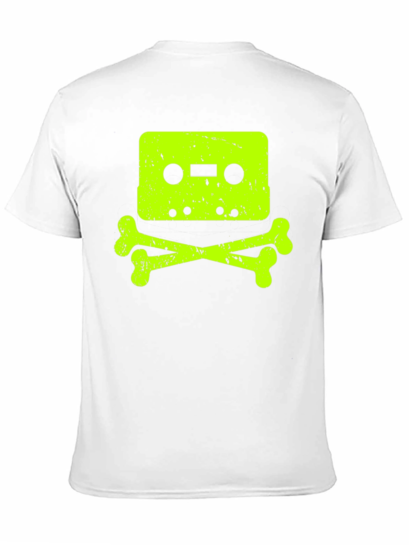 Cassette Tape Skull Graphic T-Shirt