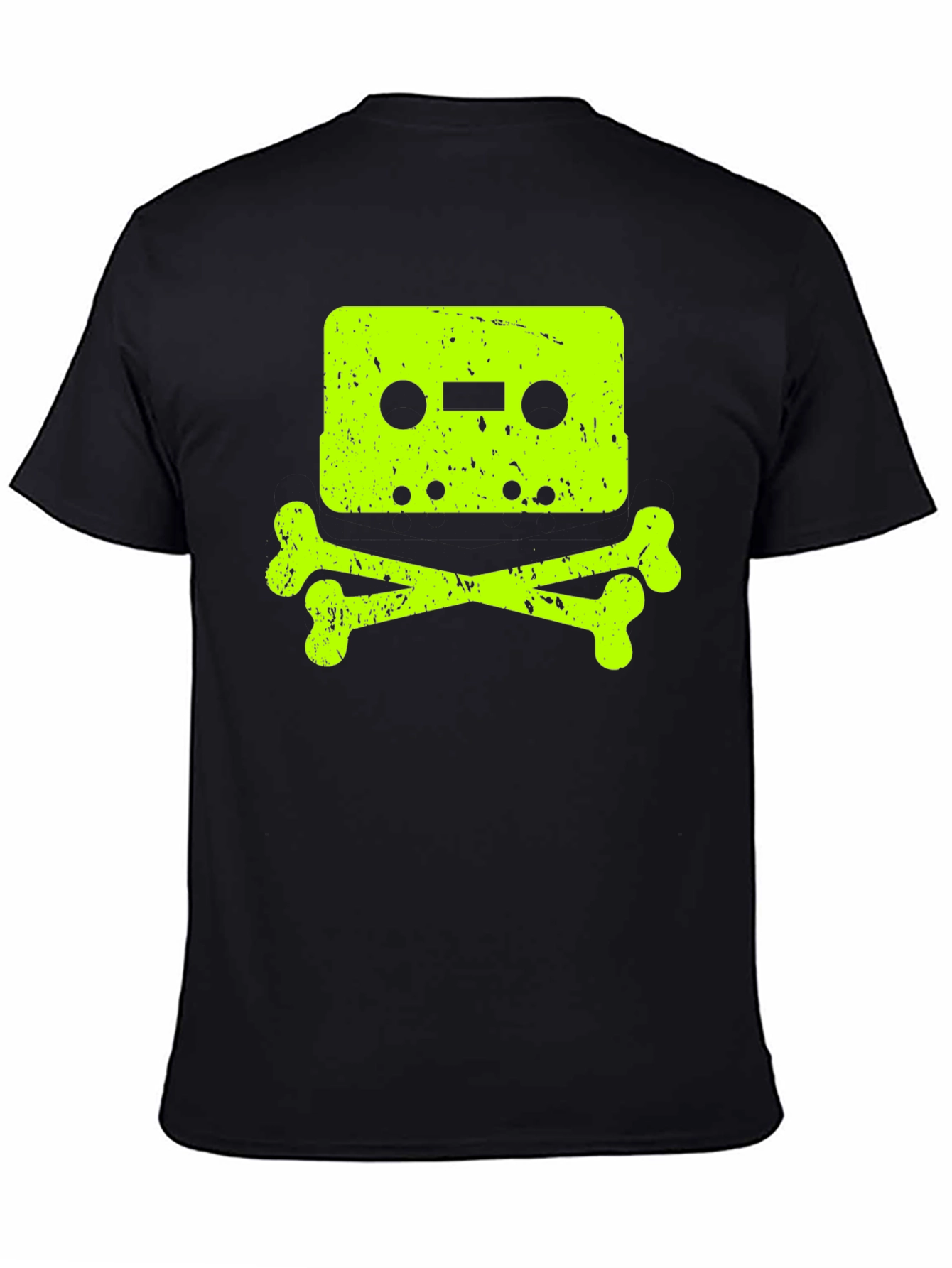 Cassette Tape Skull Graphic T-Shirt