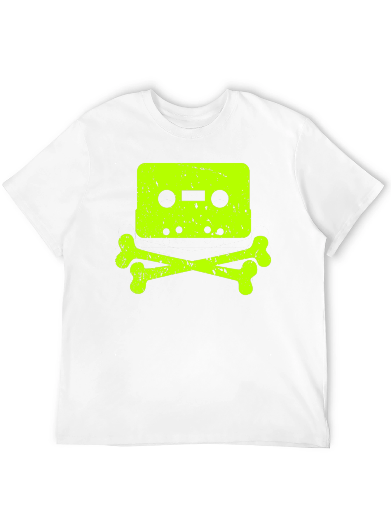 Cassette Tape Skull Graphic T-Shirt