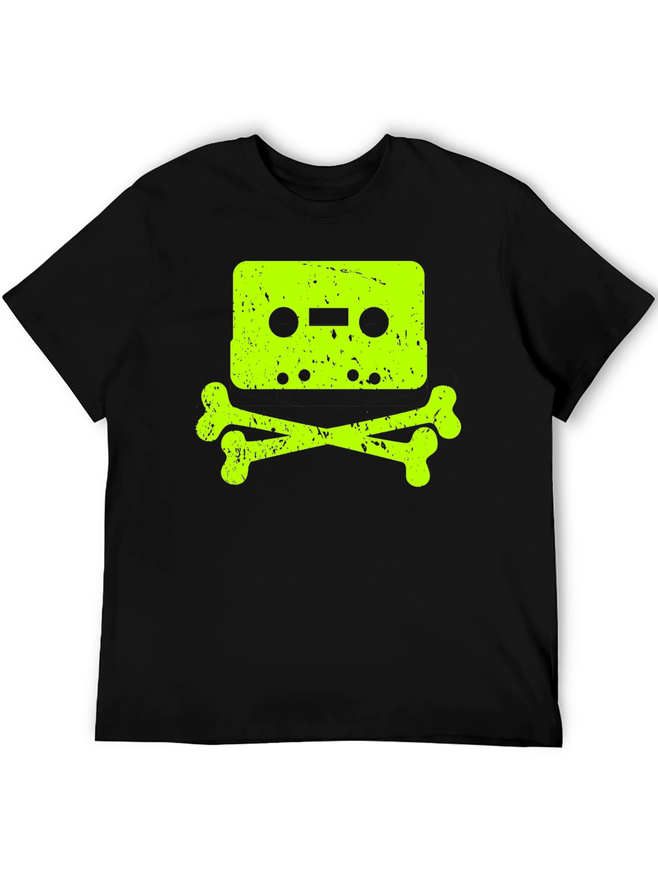 Cassette Tape Skull Graphic T-Shirt
