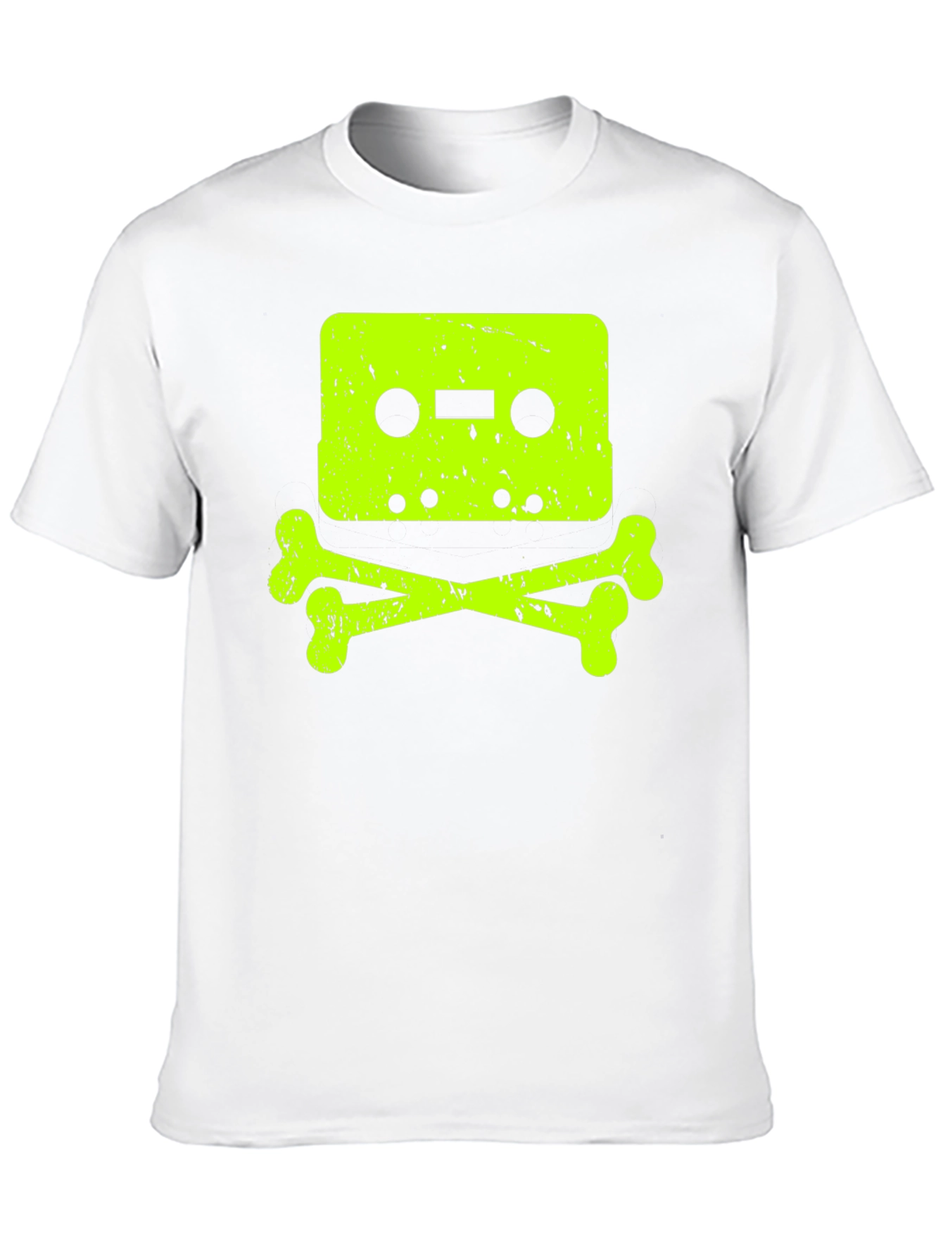 Cassette Tape Skull Graphic T-Shirt