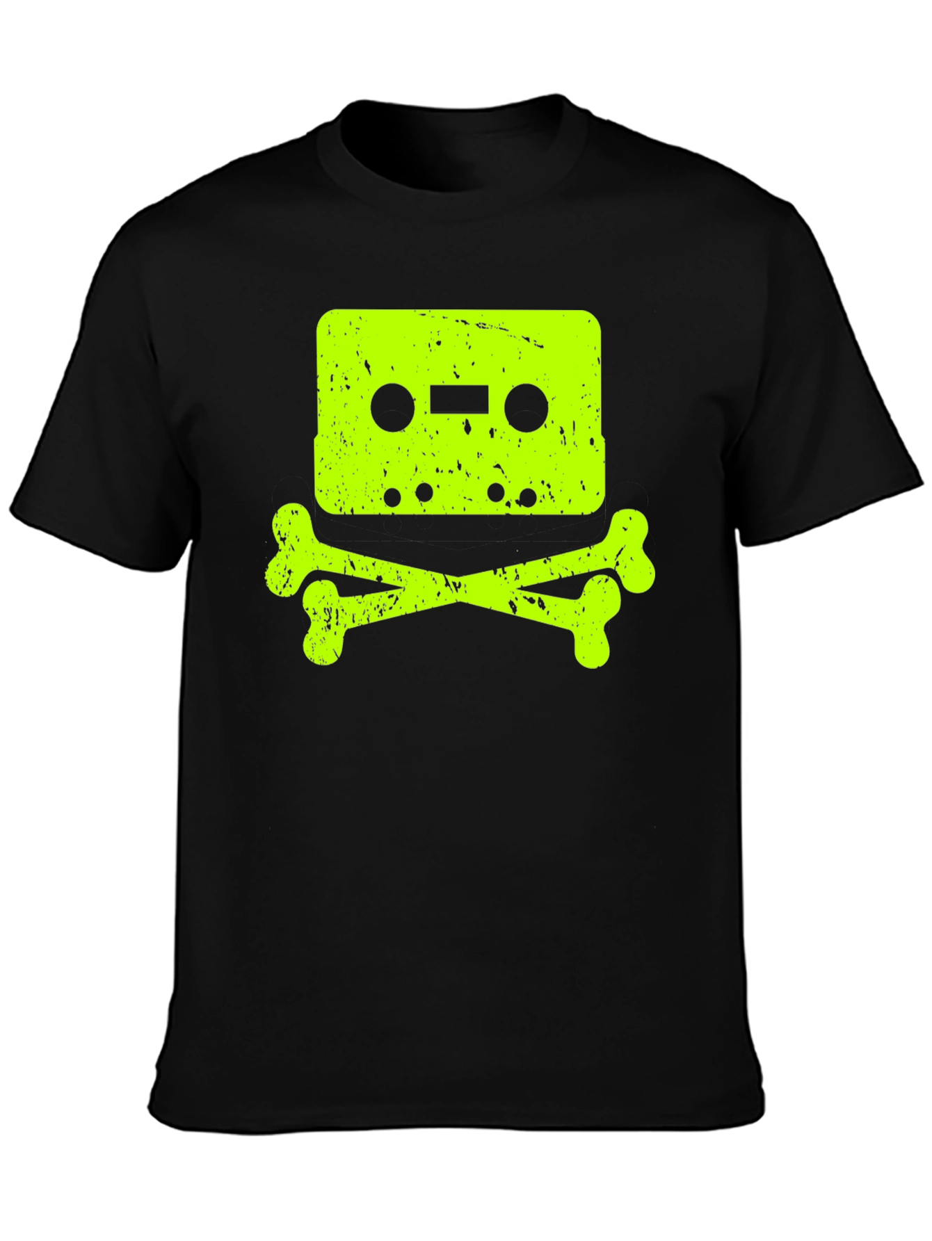 Cassette Tape Skull Graphic T-Shirt