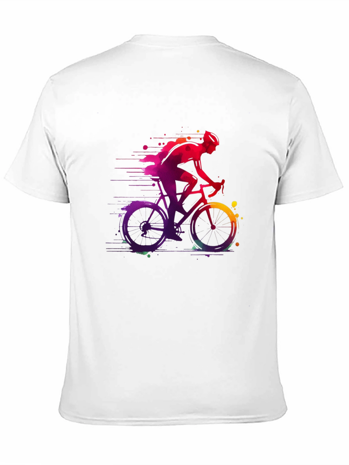 Mens Bicycle Graphic Tee - Vibrant Cycling Shirt